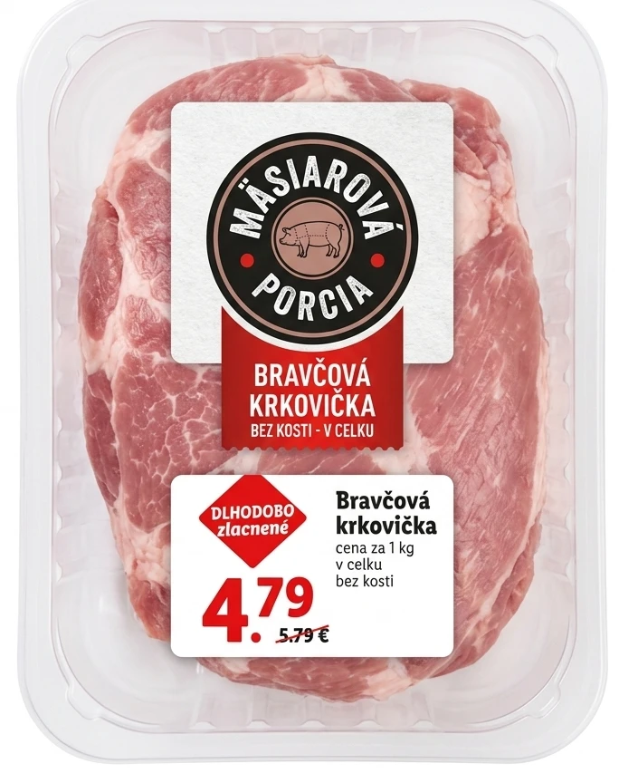 Bravčová krkovička v celku bez kosti