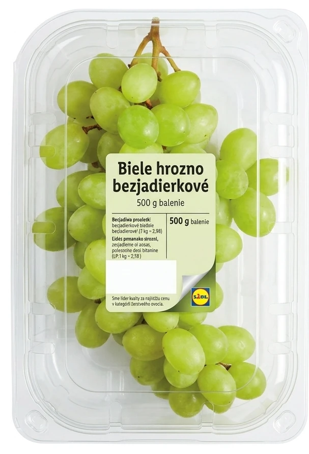 Biele hrozno bezjadierkové