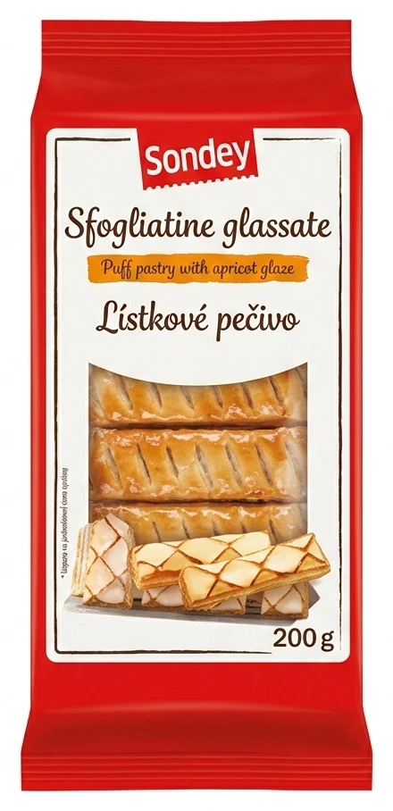 Sondey Sfogliatine glassate Lístkové pečivo