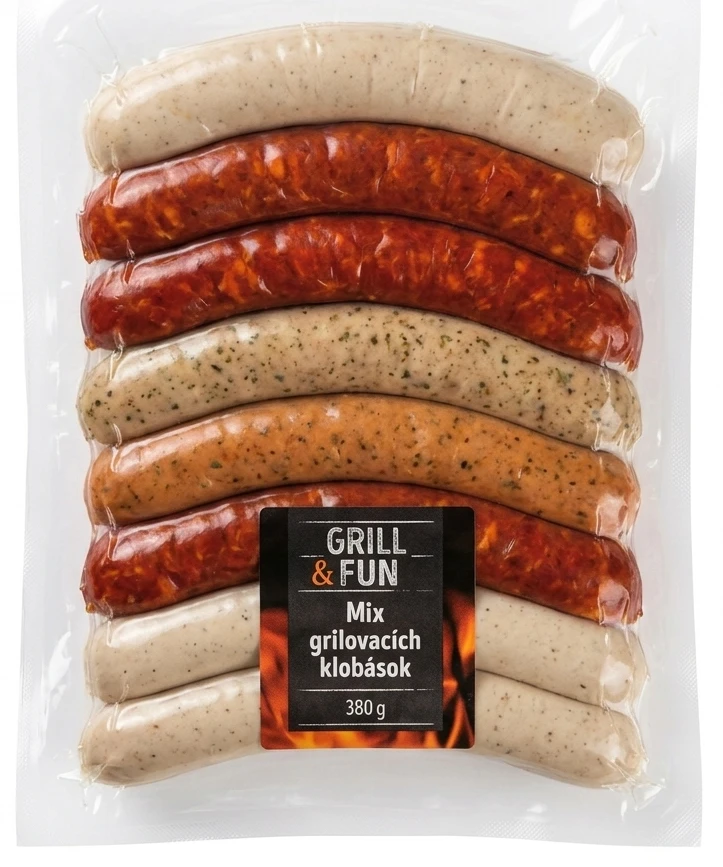 Mix grilovacích klobások