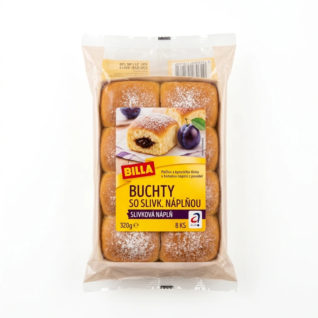 BILLA BUCHTY SO SLIVK. NÁPLŇOU 320G STAN