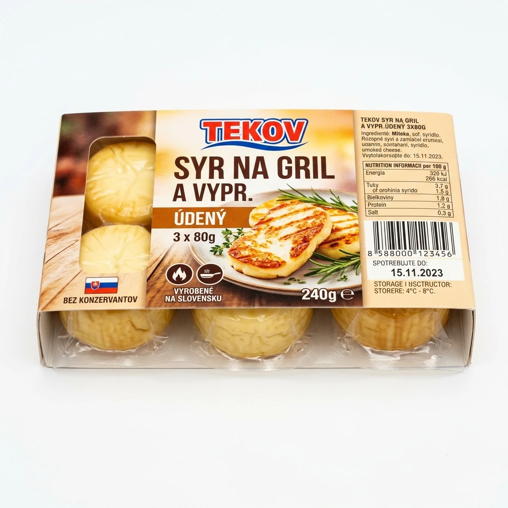 TEKOV SYR NA GRIL A VYPR.ÚDENÝ 3X80G