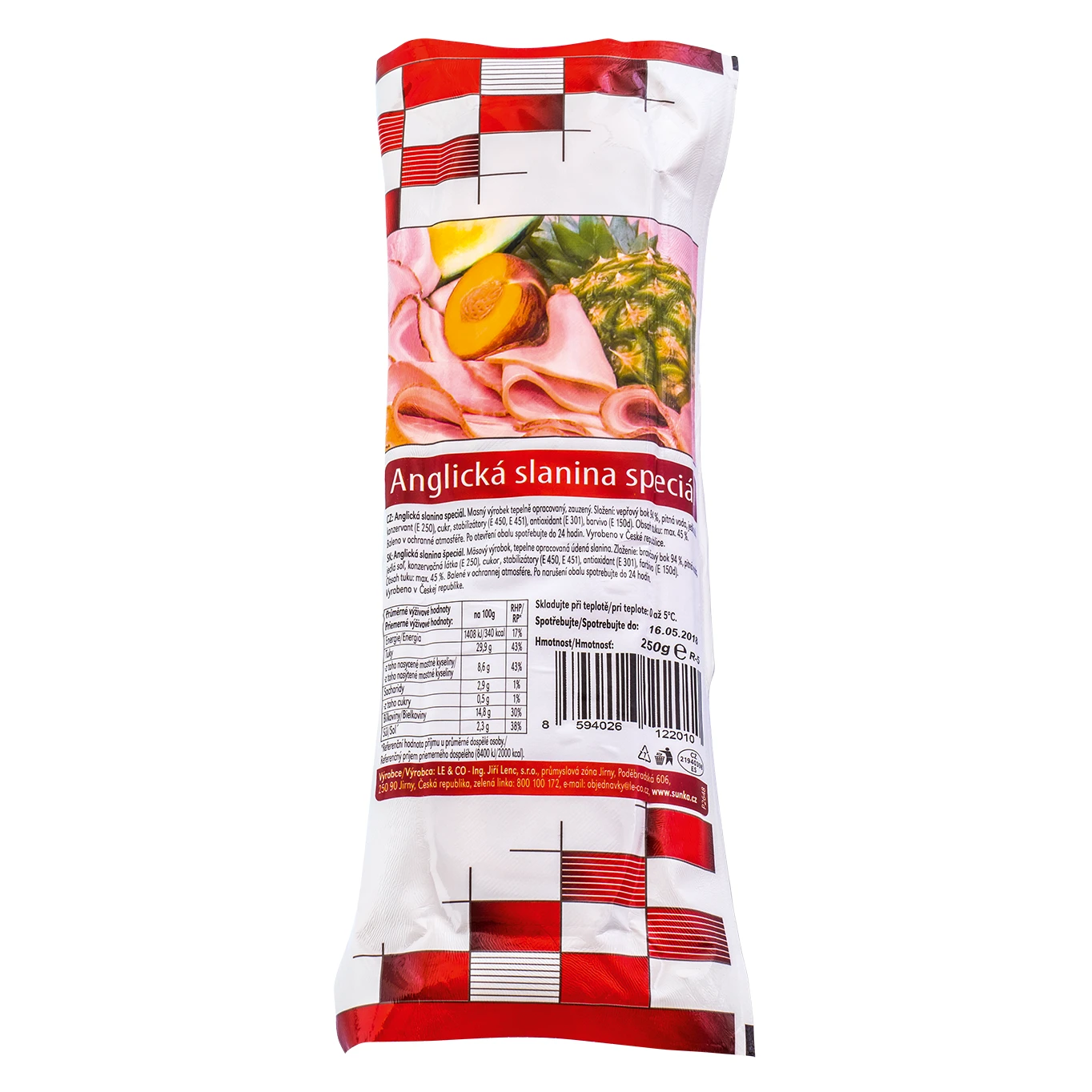 ANGLICKÁ SLANINA 250G LECO