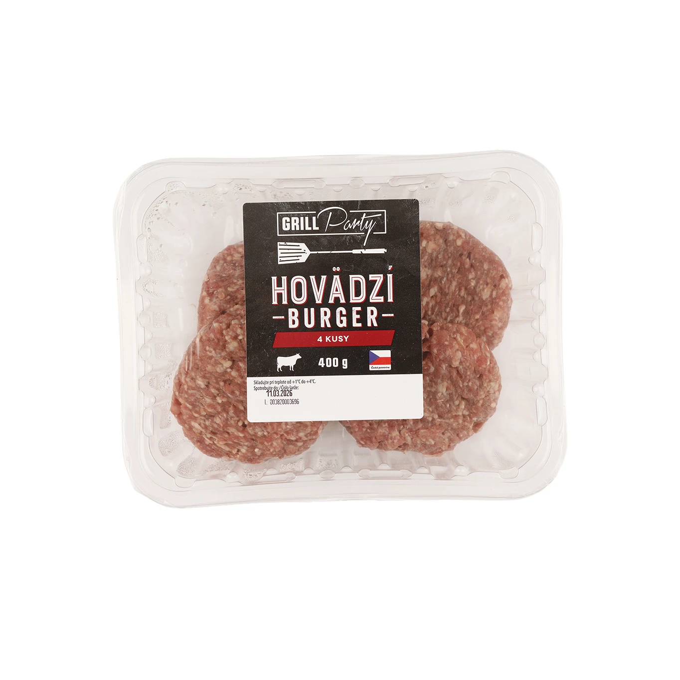BGP HOVÄDZÍ BURGER  4X100G