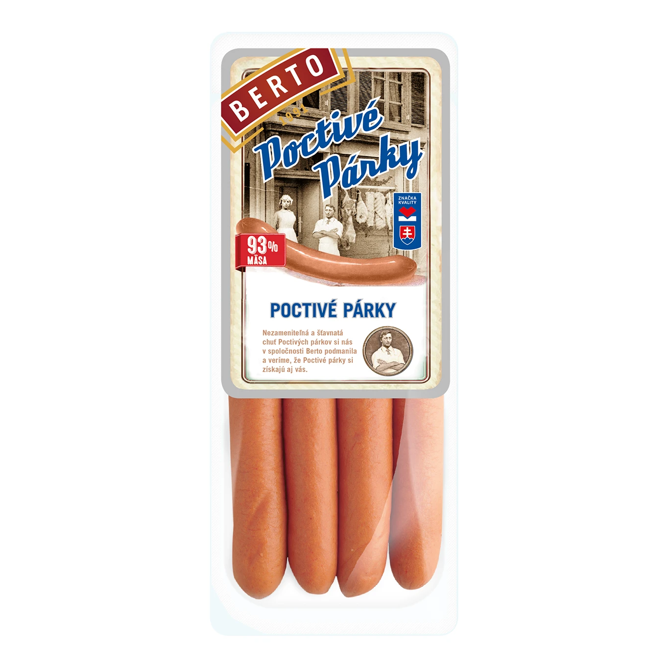 POCTIVÉ PÁRKY 180G BERTO
