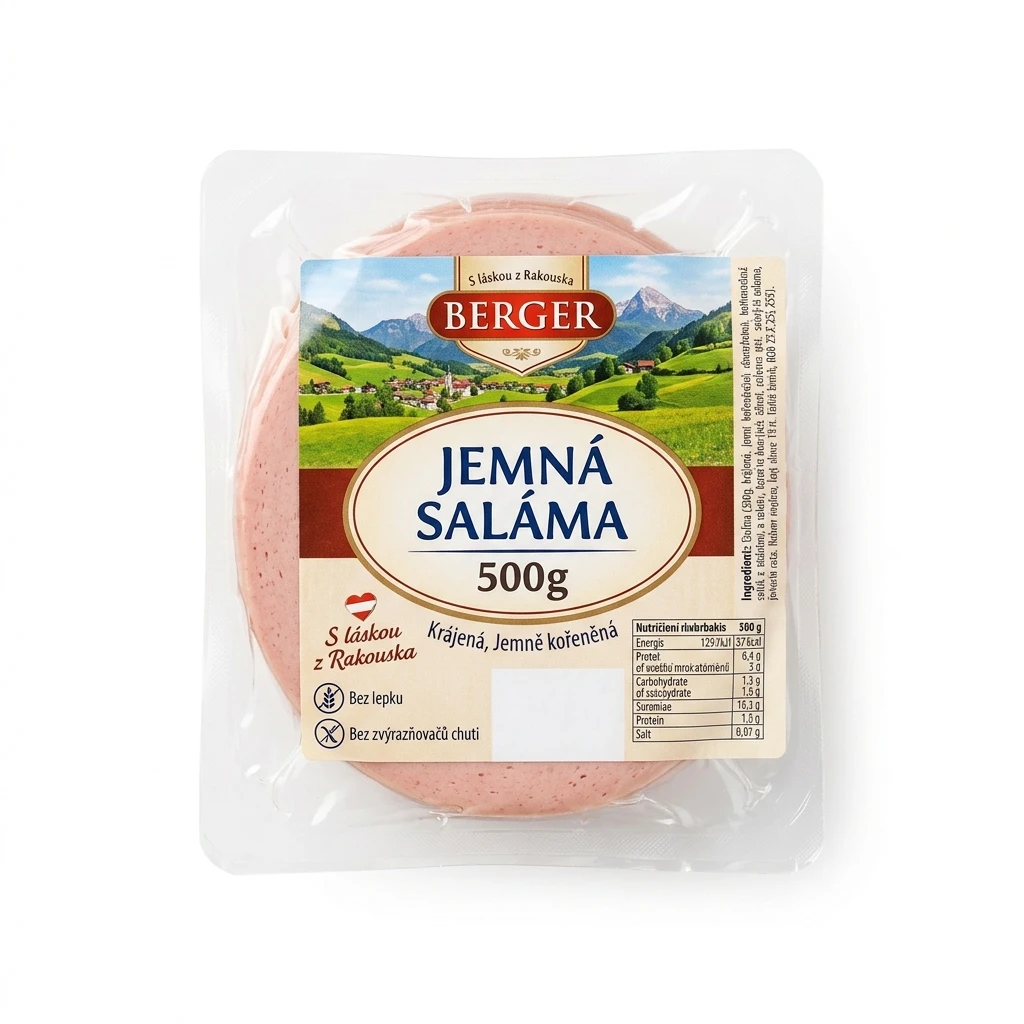 JEMNÁ SALÁMA 500G BERGER