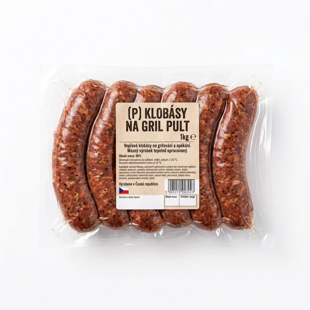 (P) KLOBÁSY NA GRIL PULT
