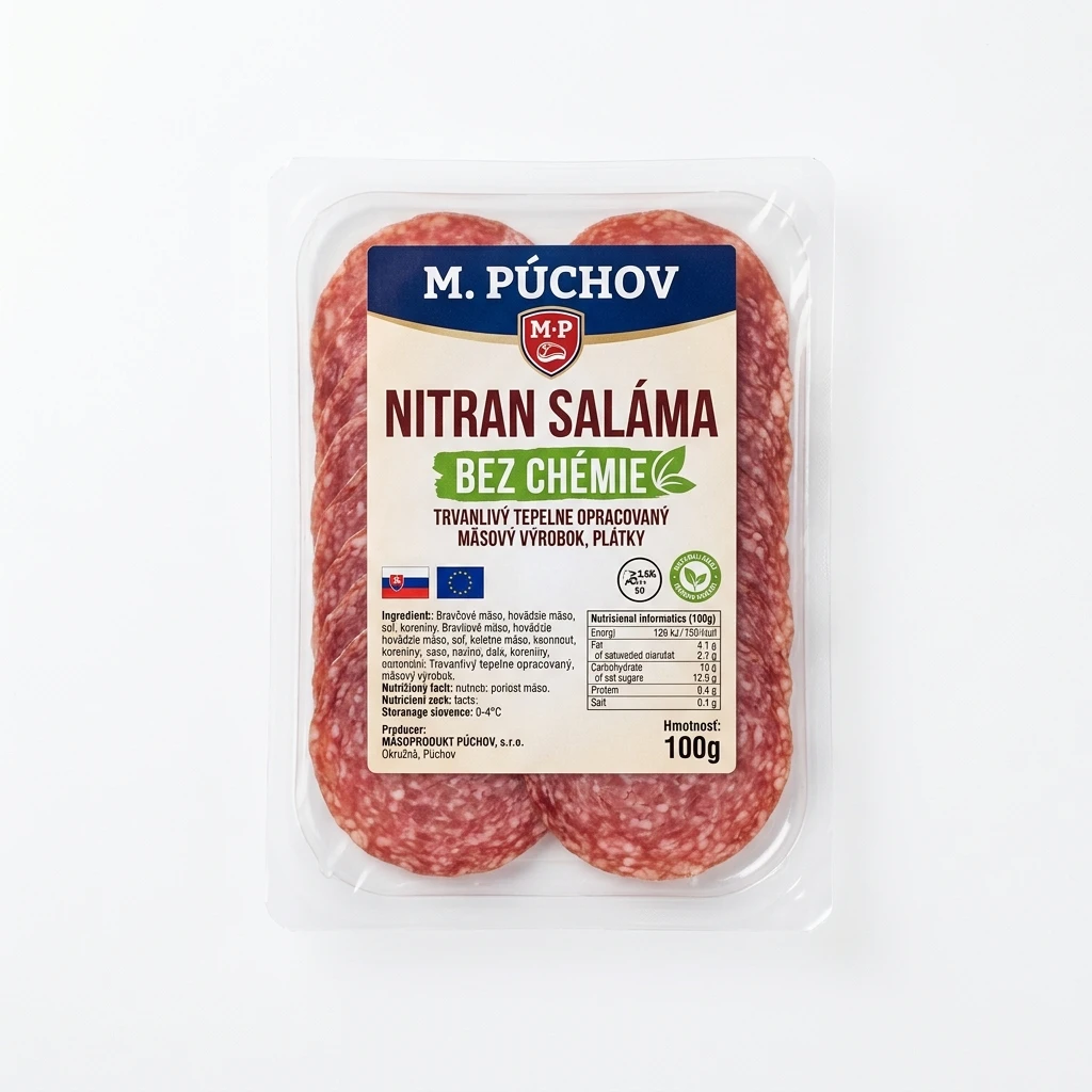 NITRAN SALÁMA BEZ CHÉMIE 100G M.PÚCHOV