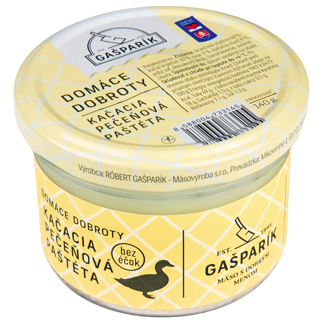 KAČACIA PAŠTÉTA STELLA 140G GAŠPARÍK
