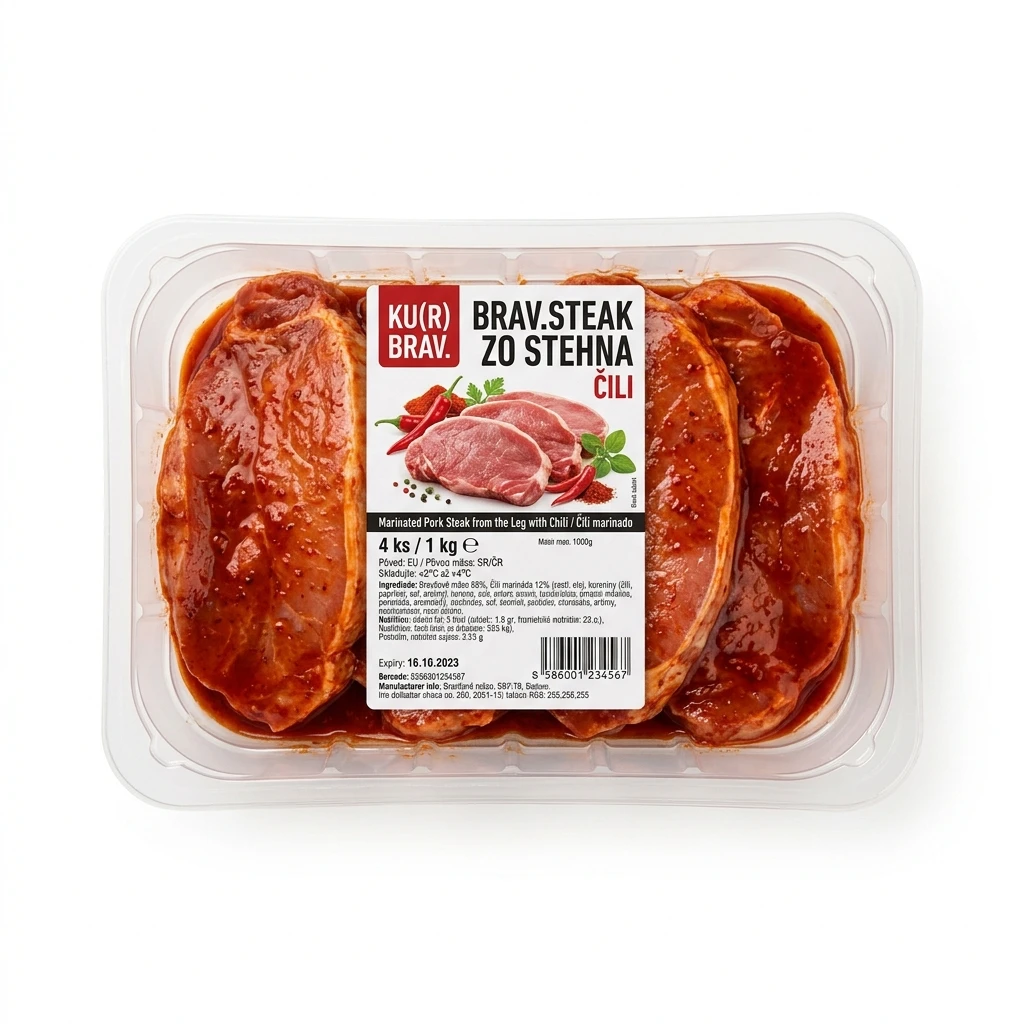 KU (R) BRAV.STEAK ZO STEHNA ČILI