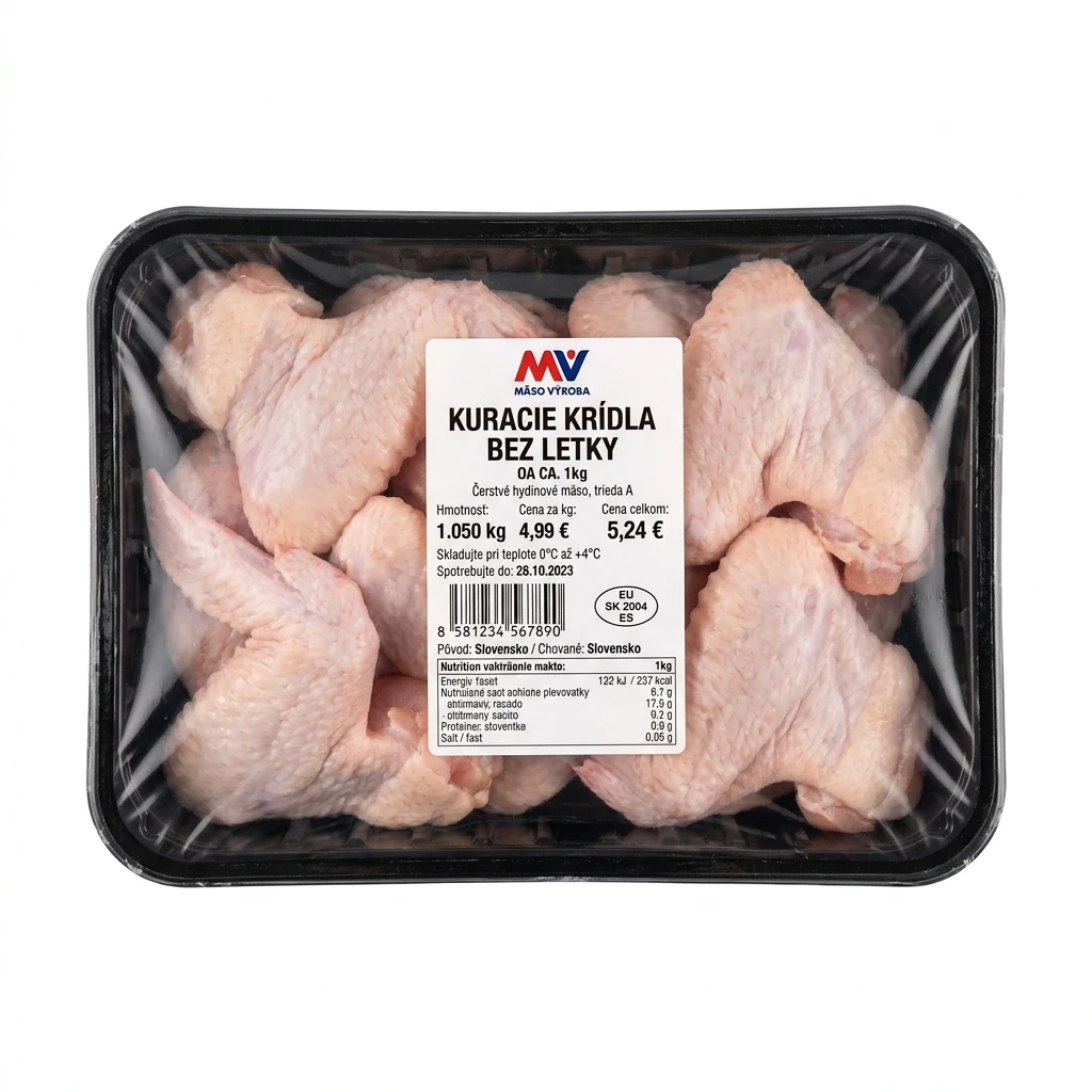 MV KURACIE KRÍDLA BEZ LETKY OA CA.5.4KG