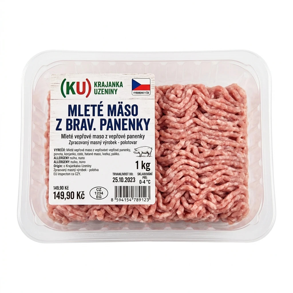 (KU) MLETÉ MÄSO Z BRAV. PANENKY PULTY