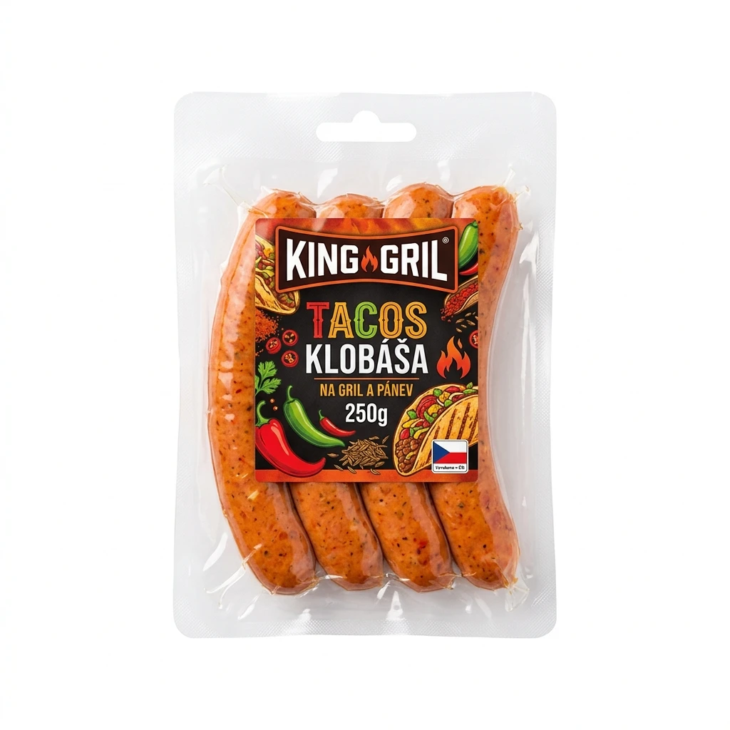 KING GRIL TACOS KLOBASA 250G