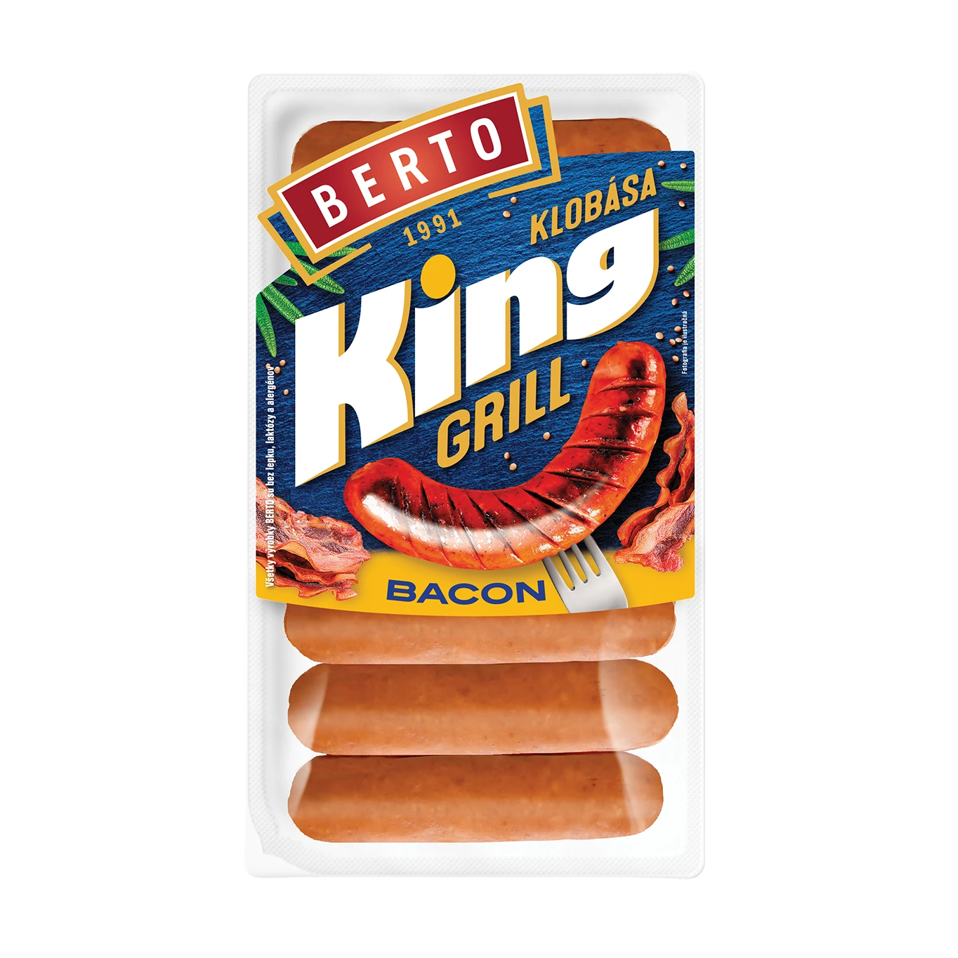 KING GRIL BACON KLOBASA 250G