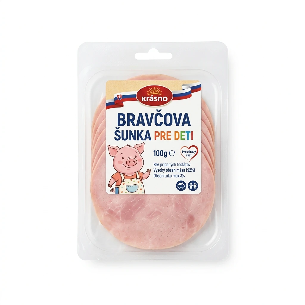 BRAVČOVA ŠUNKA PRE DETI 100G