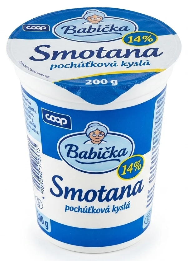 Smotana pochúťková kyslá 14%