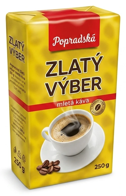 Popradská Zlatý výber mletá káva