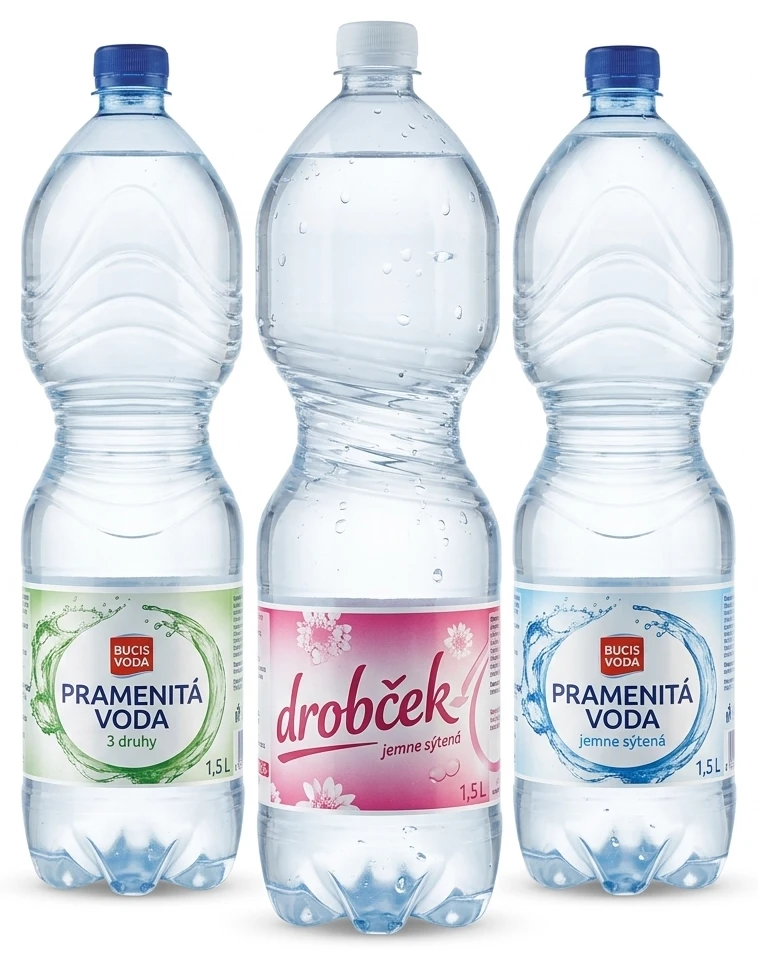 Pramenitá voda 3 druhy