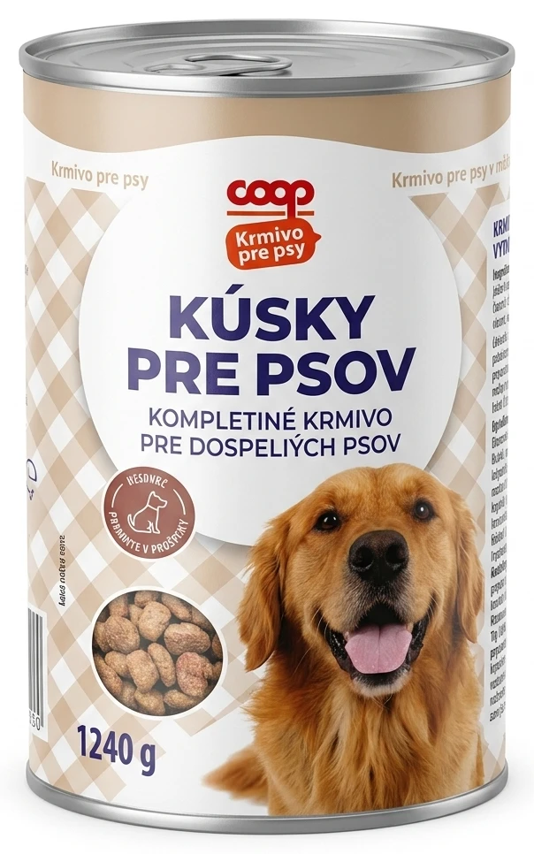 Krmivo pre psy Kúsky pre psov 2 druhy