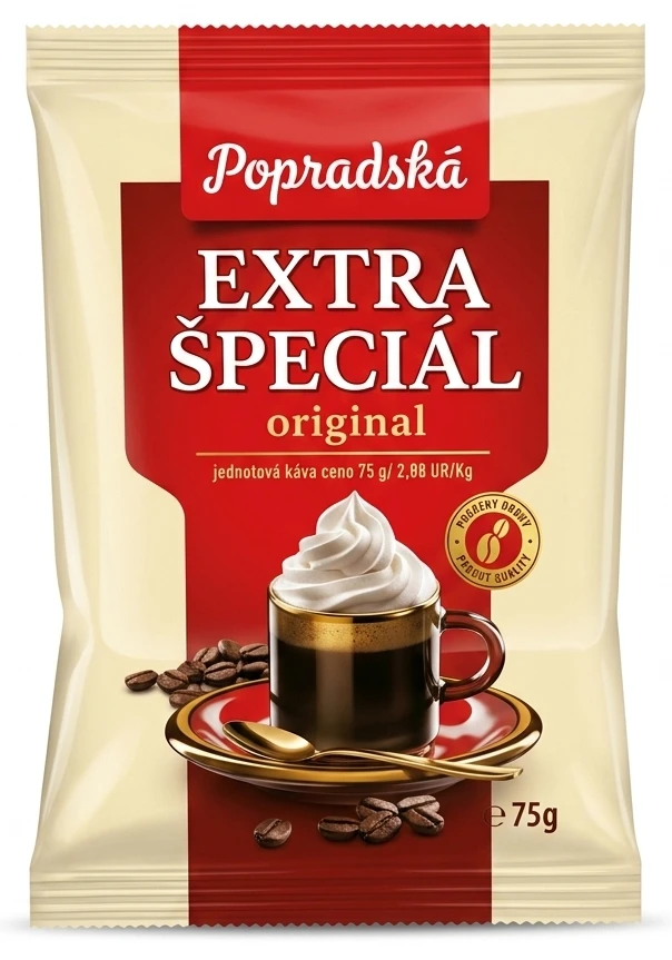 Popradská Extra špeciál mletá káva