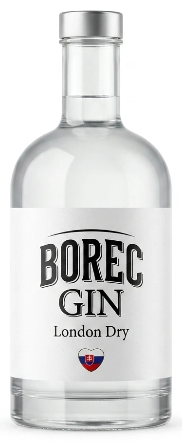Borec London dry Gin 37,5%