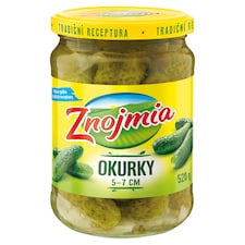 Znojmia Uhorky pasterizované 50-70 mm 520 g