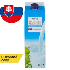 Polotučné mlieko 1,5 % 1 l