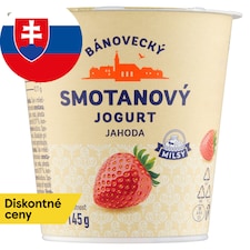 Milsy Bánovecký smotanový jogurt jahoda 145 g