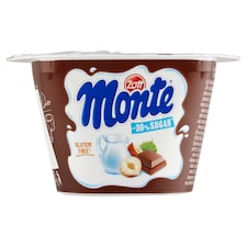 Zott Monte Mliečny dezert čokoládový s lieskovými orieškami -30% cukru 150 g