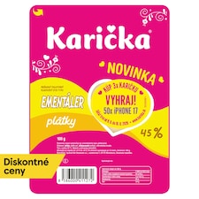 Karička Ementáler 45 % plátky 100 g