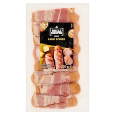 Grill Master Mini Bernské párky so syrom obalené slaninou 8 ks 250 g