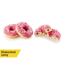 Donut s ružovou polevou a jahodovou príchuťou 56 g