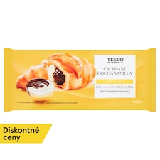 Croissant s kakaovou náplňou a s náplňou s vanilkovou príchuťou 60 g