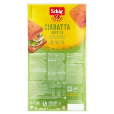 Schär Ciabatta rustica pečivo bežné bezgluténové viaczrnné 200 g
