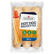 Schulstad Svetlé bagety pre prípravu francúzskych hot-dogov 3 x 60 g (180 g)