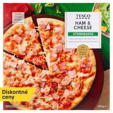 Pizza pečená v kamennej peci so šunkou, syrmi eidam a mozzarella 320 g