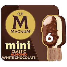 Magnum Mini Classic/Almond/White Chocolate zmrzlina 6 x 55 ml