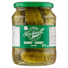 Stockwell & Co. Uhorky 6-9 cm v sladkokyslom náleve 670 g