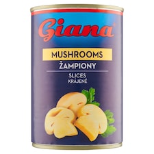 Giana Šampiňóny krájané v slanom náleve 400 g