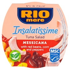 Rio Mare Insalatissime Hotový pokrm z fazule, tuniaka, kukurice a zeleniny 160 g