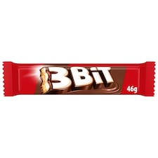 3BIT čokoládová tyčinka so sušienkou v mliečnej čokoláde 46 g