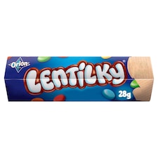 ORION LENTILKY Dražé z mliečnej čokolády 28 g