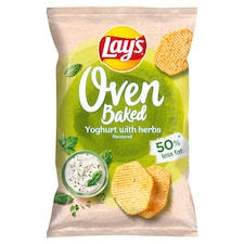 Lay's Oven Baked Pečené zemiakové lupienky tvarované s príchuťou jogurtu a byliniek 110 g
