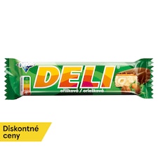 ORION DELI oriešková, tyčinka s lieskovými orechami a karamelom máčaná v horkej poleve, 35 g