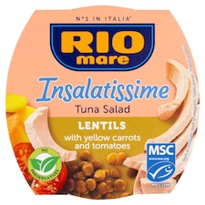 Rio Mare Insalatissime Hotový pokrm zo šošovice, zeleniny a tuniaka 160 g