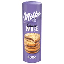 Milka Choco Pause guľaté sušienky s mliečnou náplňou 260 g