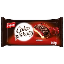 Figaro Čoko piškóty Višňové polomáčené 147 g