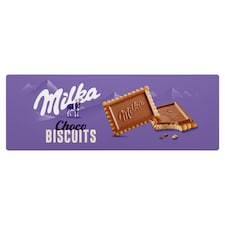 Milka Choco Biscuits sušienky s mliečnou čokoládou z alpského mlieka 150 g