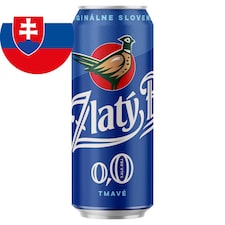 Zlatý Bažant Tmavé nealkoholické pivo 0,0% plechovka 500 ml