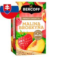 Bercoff Malina broskyňa prémiový ovocný čaj 16 x 2 g (32 g)